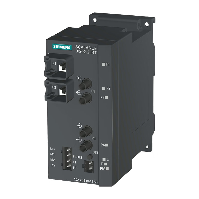 西门子SCALANCE X202-2IRT 管理型 IE IRT 交换机，2x 10/100 Mbit/s RJ45 接口