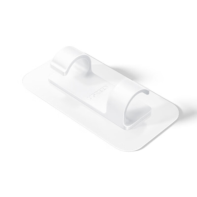 绿联(UGREEN)理线器 电线固定器走线神器免钉墙贴无痕电源线收纳整理走线夹网线加大背板卡扣自粘神器4个装
