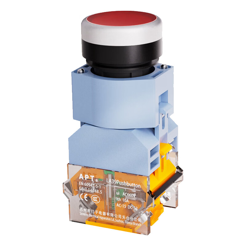 LA39-B2-10D/r23 APT 带灯一般按钮,红色