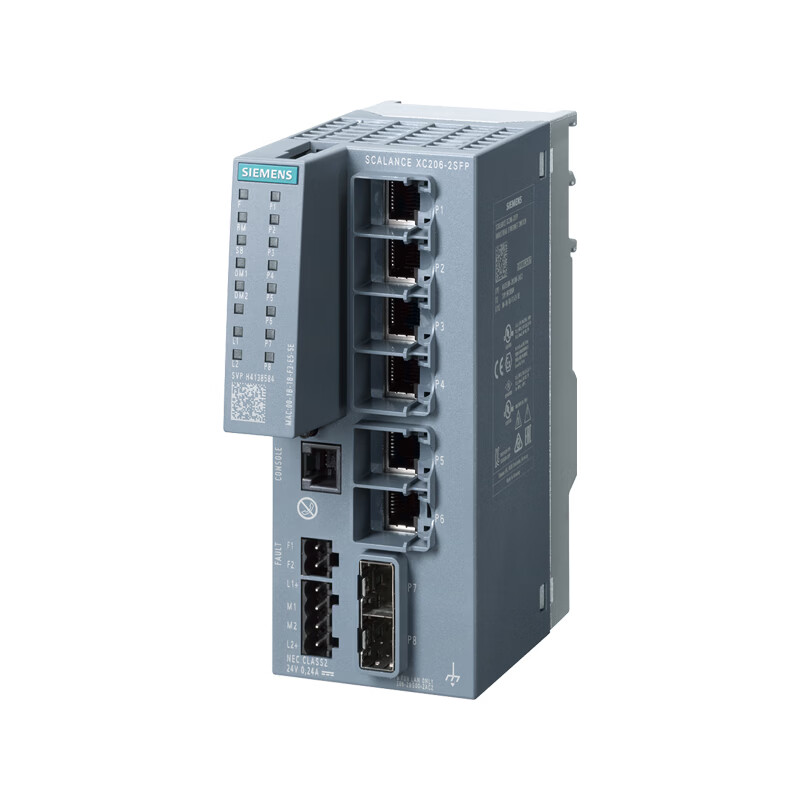 6GK52062BS002AC2 西门子 SCALANCE XC206-2SFP 可管理层面 2 IE 交换机