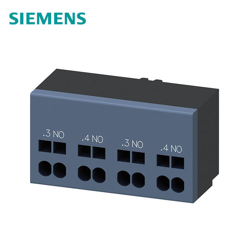 3RA69112A 西门子 辅助开关2个常开触点控制电路接口：弹簧型接口