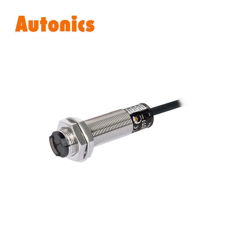 BR400-DDT-P 奥托尼克斯 圆柱形光电传感器 反射型 检测距离400mm DC12-24V PNP 电缆2m 入光时ON/遮光时ON