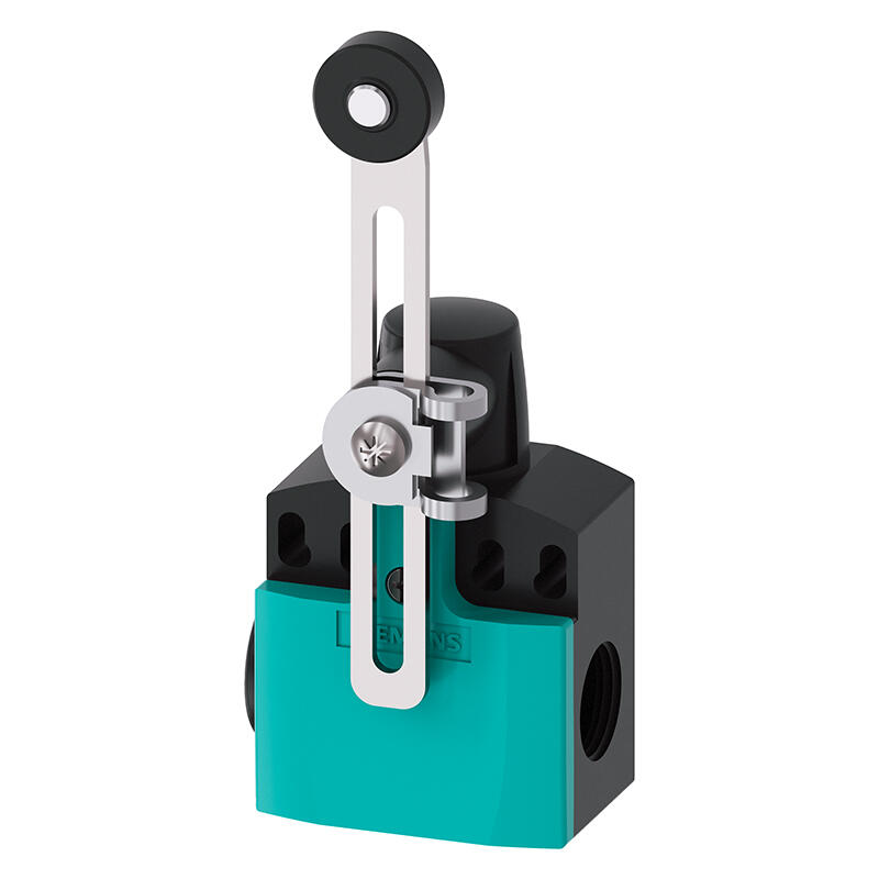 3SE52420HK50 西门子 位置开关塑料外壳50mm设备连接2x(M20x1.5)1NO/1NC速动触点,可调长度摇臂右侧/左侧可调节带19mm塑料辊