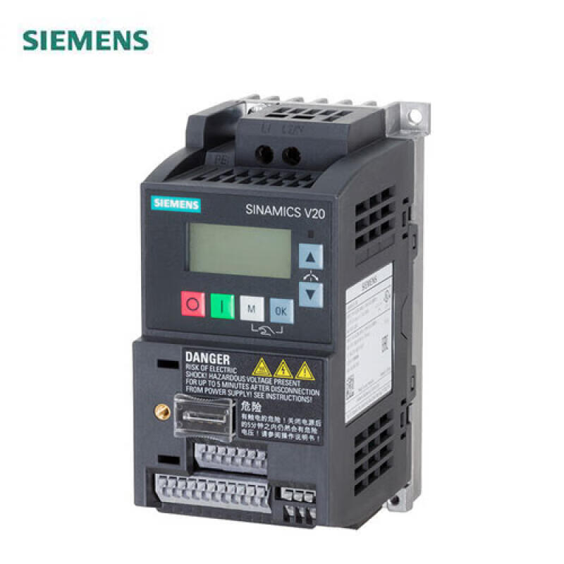 6SL3210-5BB13-7UV1 西门子 SINAMICS V20 1AC 220V变频器,无内置滤波器 0.37kW AC220-240V