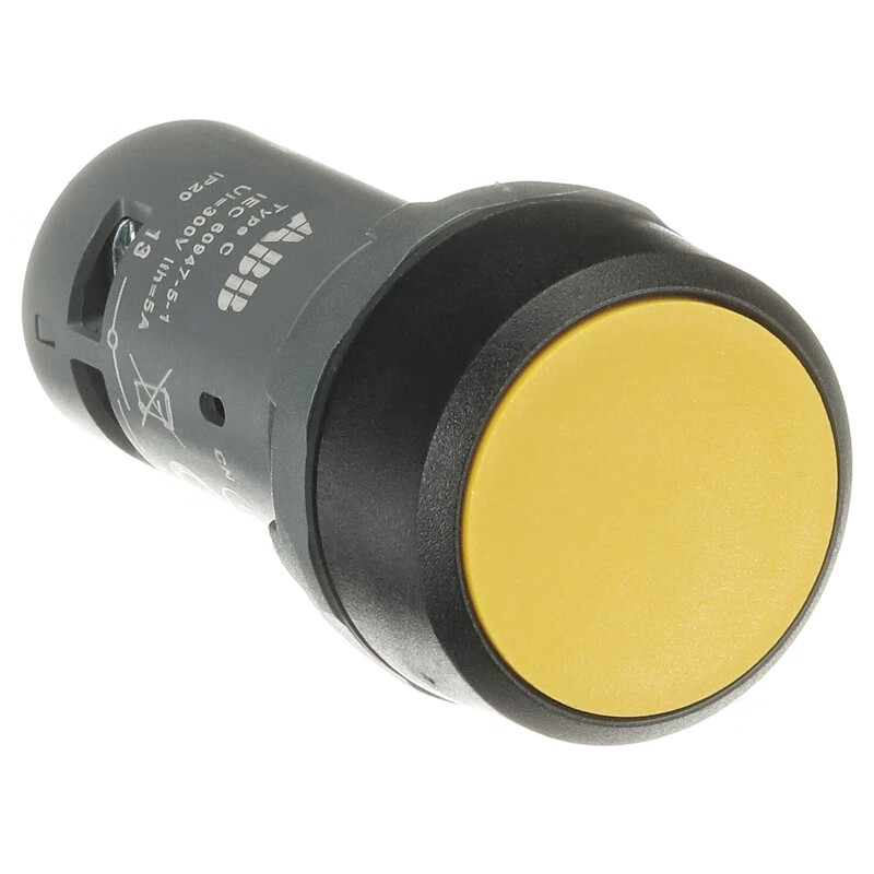 CP1-10Y-11 ABB CP1平头复位型按钮（不带灯型）,黄色
