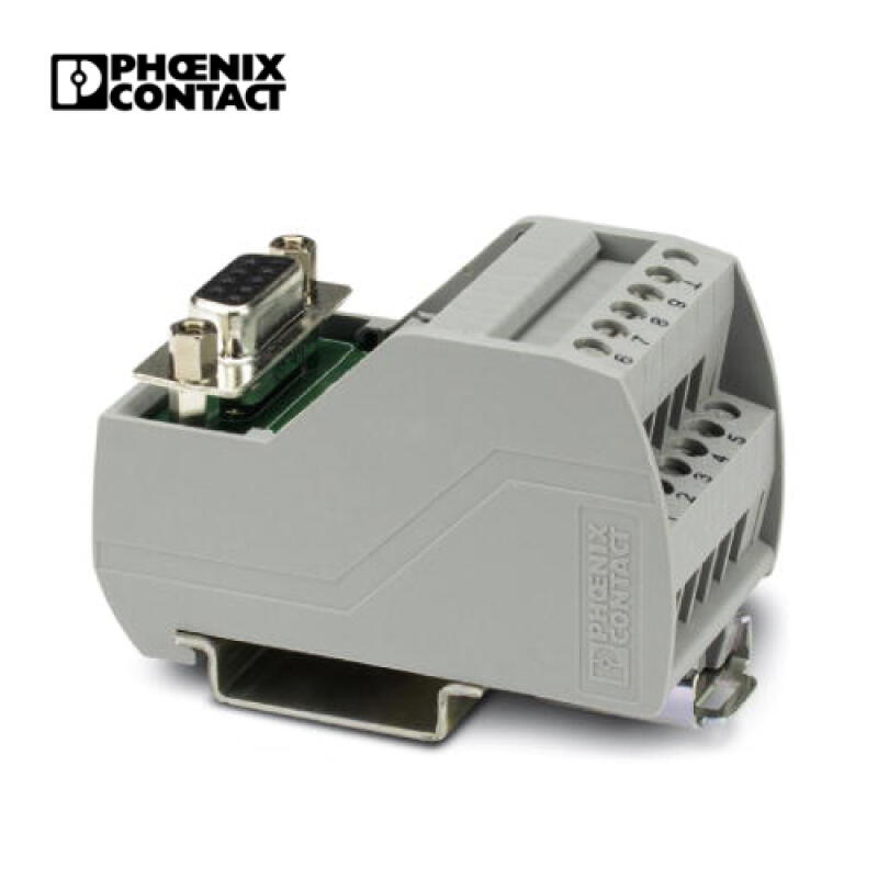 VIP-2/SC/D 9SUB/F 菲尼克斯 VARIOFACE模块,带螺钉连接器和D-SUB孔式连接器,可安装在NS35导轨上,9位