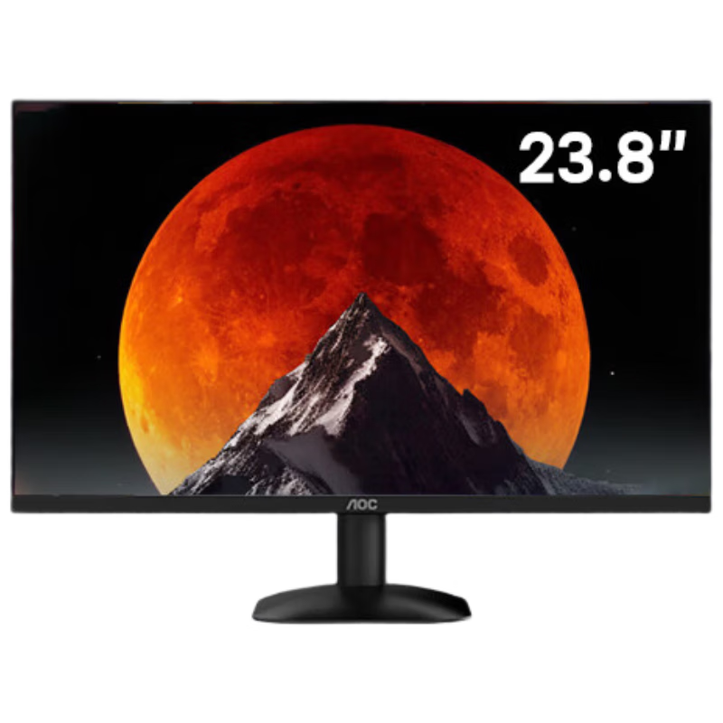 AOC显示器 23.8英寸 电脑显示屏 高清屏幕100hz IPS办公监控显示器  低蓝光 护眼笔记本扩展屏24B31H