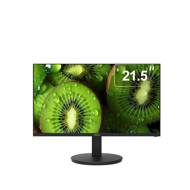 AOC显示器 21.5英寸HDMI+VGA接口高清TUV低蓝光护眼不闪屏节能办公电脑显示屏 22E11HM