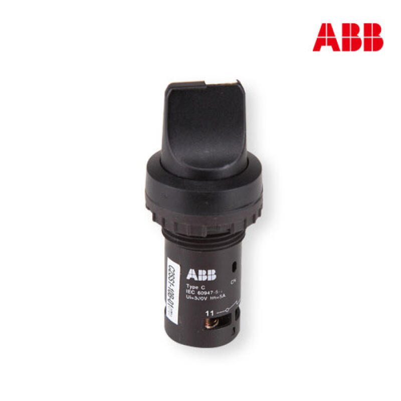 C2SS3-10B-10 ABB C2SS系列二位置选择开关（不带灯型）,黑色