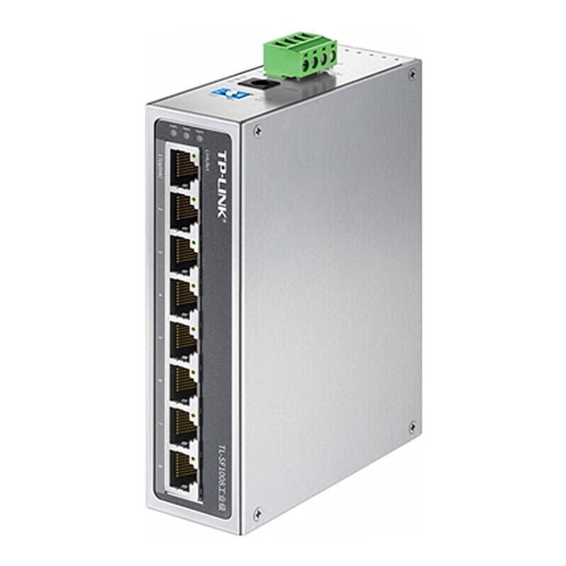 TL-SF1008工业级 TP-LINK/普联 工业级交换机,8个百兆RJ45口,-40℃-75℃宽温工作,抗电磁干扰