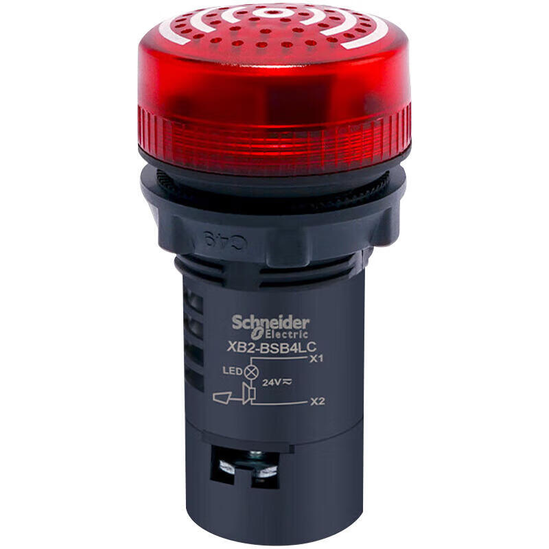 XB2BSB4LC 施耐德电气 带灯蜂鸣器 24V AC/DC,红色