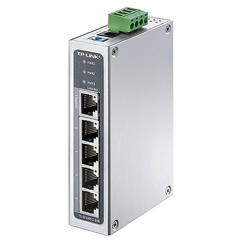 TL-SF1005工业级 TP-LINK/普联 工业级交换机,5个百兆RJ45口,-40℃-75℃宽温工作,抗电磁干扰