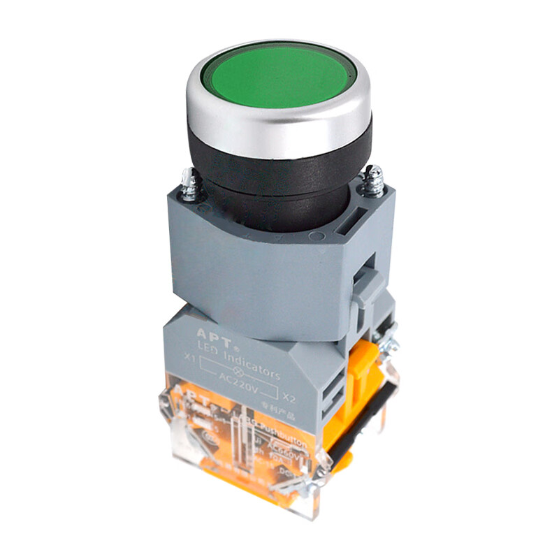LA39-B2-10D/g31 APT 带灯一般按钮,绿色