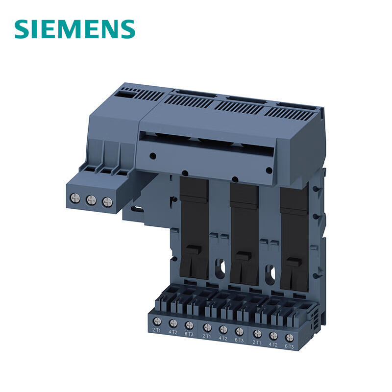 3RA68128AB 西门子 左侧供电装置主电路接口：螺栓型端子连接3个插槽用于紧凑型馈线单元连接端子最大值25mm2/35mm2