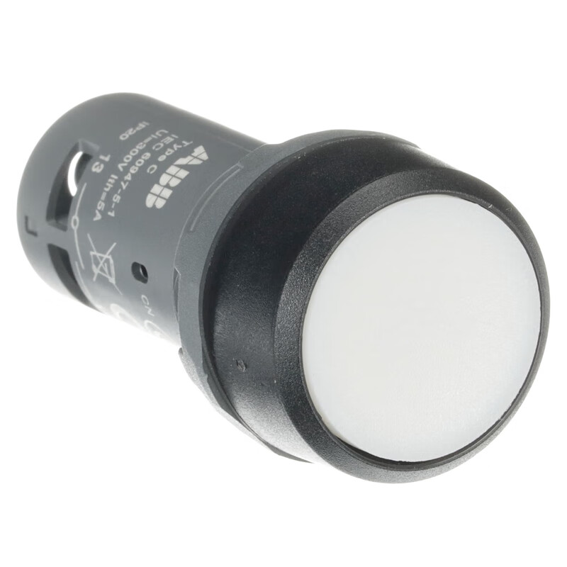 CP1-10W-10 ABB CP1平头复位型按钮（不带灯型）,白色