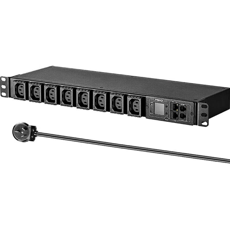 07TG130902 突破电气（M&G）智能PDU机柜插座/插排/插线板/接线板/拖线板 8位IEC防脱孔3米线 远程监控