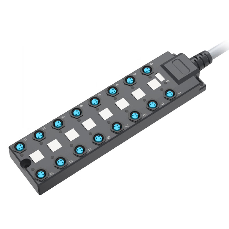 胜蓝SiRON M8引线式16位分线盒，普通线长3米,NPN接法;   H427-816-3000