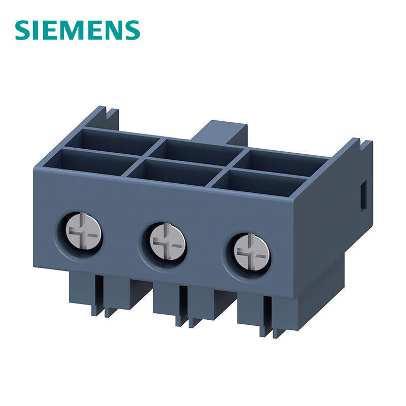 3RA69201A 西门子 主电路端子（输入和输出端）主电路接口：螺栓型端子连接2个主电路端子每包（1个输入端1个输出端各不相同）