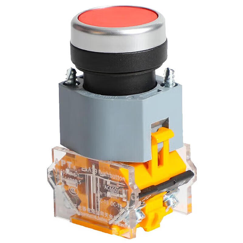 LA39-B2-11/r APT 一般按钮,红色