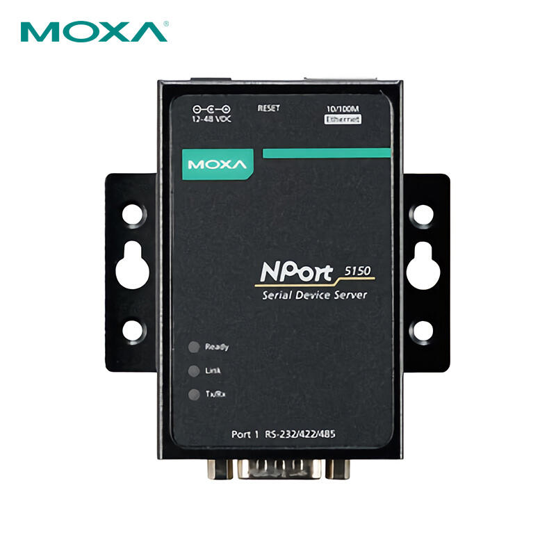 NPort 5150 摩莎（MOXA） 1口RS-232/422/485串口设备联网服务器，0 ~ 55 °C工作温度