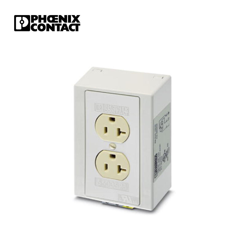 EM-DUO 120/15 菲尼克斯 孔式，轨道安装式双电源插座