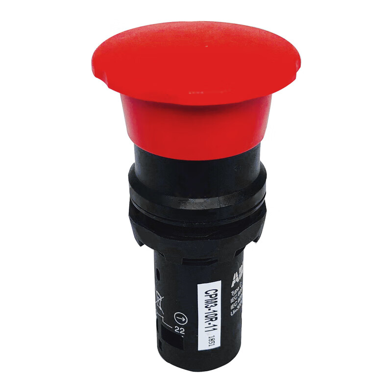 CPM3-10R-11 ABB 按钮指示装置,蘑菇型按钮 - 不带灯型,红色
