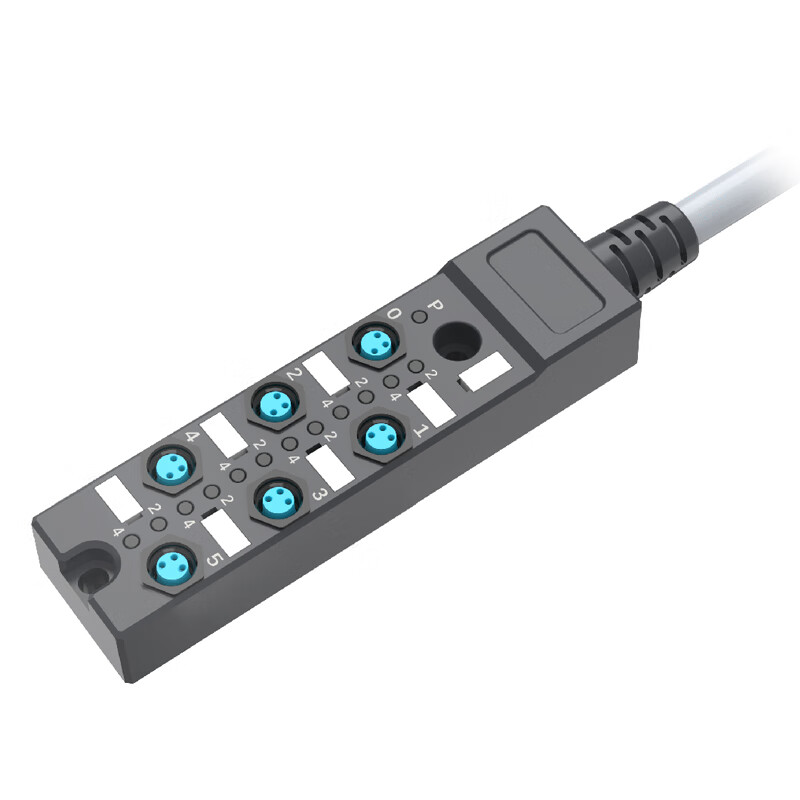 胜蓝SiRON M8引线式6位分线盒，普通线长3米,NPN接法;   H427-86-3000